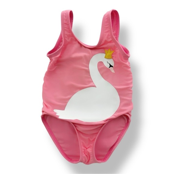 Koala Kids | Swan Princess One Piece Swimsuit (6-9 mos) 🦢 - Picture 1 of 3